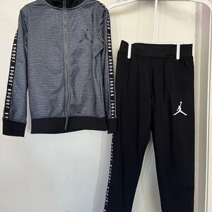 Jordan Kids' Black and Gray Tracksuit